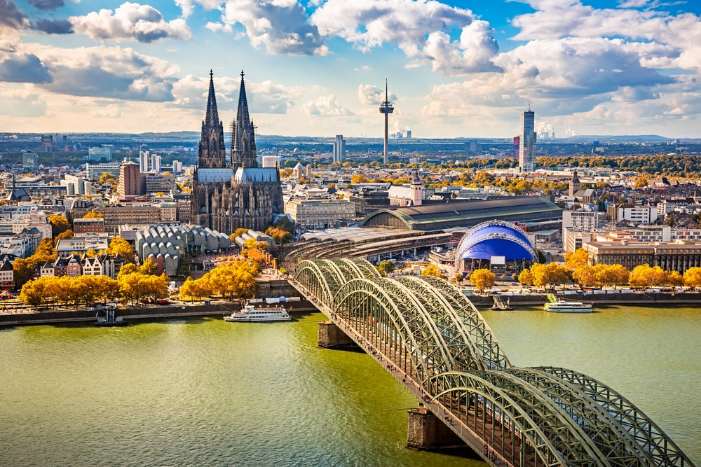 Luftaufnahme von Köln, Deutschland