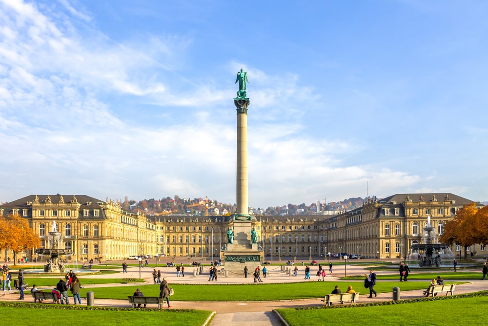 Stuttgart, Schlossplatz panorama