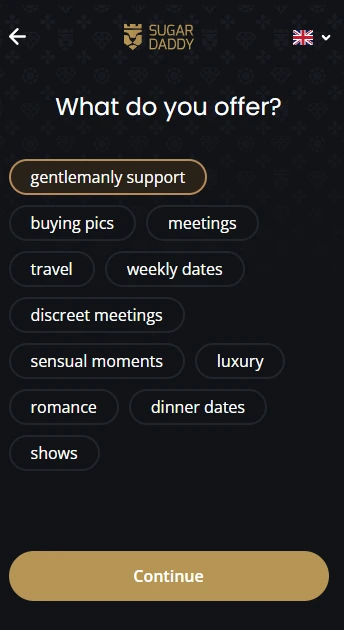Offer Step for male users